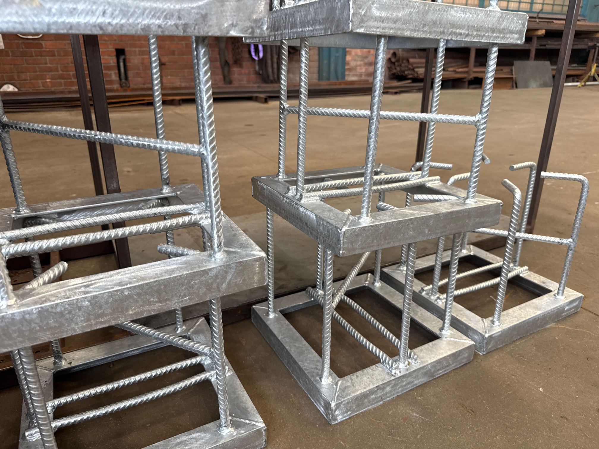 hot-dipped galvanised steel bases