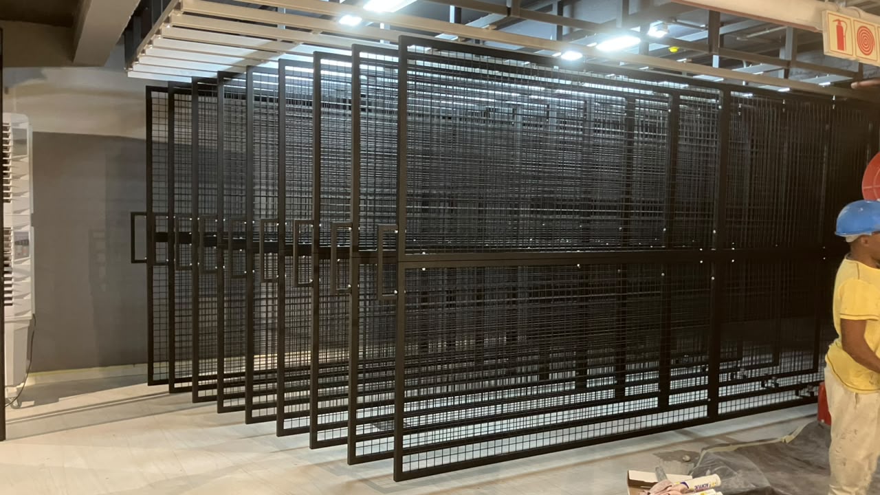 Custom steel art storage system